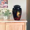 KARYLIZ Fishing Cremation Urns for Men - Black 10" Large Funeral Urn with 3" Mini Keepsake Set - Sunset Decorative Cremation Urns - Tiny Urn for Human Ashes - Funeral for Human Ashes Adult Man view 4