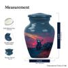 KARYLIZ Motorcycle Mini Urn - Sunset Blue Set of 5-10" Large and 4 Mini Keepsake Ashes for Mom & Dad - Keepsake Funeral Urns for Women - Memorial Ash Holder - Urn for Ashes Adult Male view 3