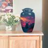 KARYLIZ Motorcycle Mini Urn - Sunset Blue Set of 5-10" Large and 4 Mini Keepsake Ashes for Mom & Dad - Keepsake Funeral Urns for Women - Memorial Ash Holder - Urn for Ashes Adult Male view 4