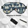 Christmas Winter Landscape Deer Eye Mask for Sleeping, Sleeping Mask Blocking Out Light Perfectly for Women and Men, Soft and Comfortable Blindfold for Travelling view 4