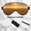 Sunflower Field Sunset Sea of Flowers Eye Mask for Sleeping, Sleeping Mask Blocking Out Light Perfectly for Women and Men, Soft and Comfortable Blindfold for Travelling view 4