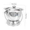 FOYTOKI 36/Pack Stainless Steel Urinal for Boys Children Pee Pot Bedpan Portable Urine Pot view 2