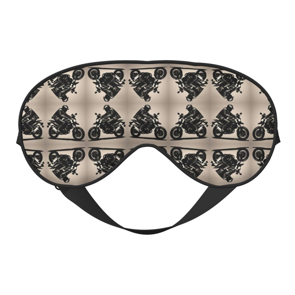 Rider Silhouette Eye Mask for Sleeping, Sleeping Mask Blocking Out Light Perfectly for Women and Men, Soft and Comfortable Blindfold for Travelling