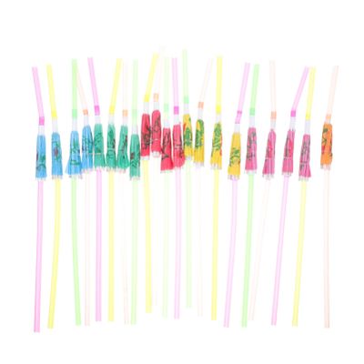 Ipetboom 50pcs Colorful Disposable Paper Drinking Straws Umbrellas for Cocktails and Hawaiian Parties Fun Decorative Straws for Drinks and Celebrations
