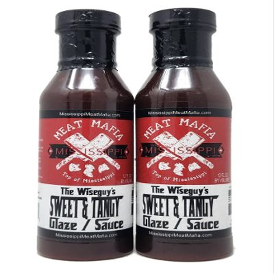 2 Pack of Mississippi Barbecue Sauce Meat Mafia Sweet and Tangy Glaze Top of (12oz, The Wiseguy's Sweet and Tangy Glaze Sauce)