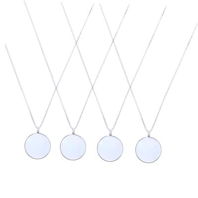 Didiseaon 4pcs Magnifying Glass Pendant Necklace Package Magnifier for Jewelry Inspection and Reading