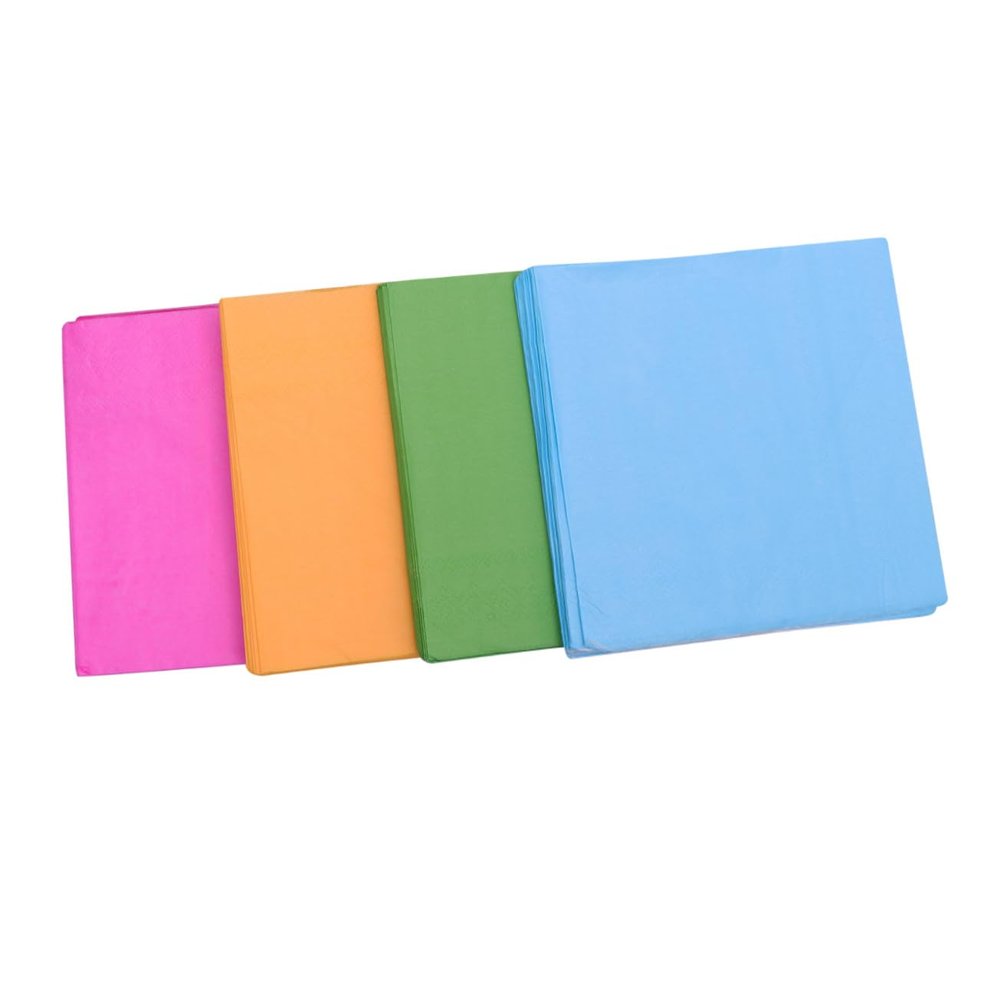 Ipetboom 80pcs Solid Paper Napkins Tissue for Parties Birthdays and Events Vibrant Orange Handkerchiefs for Entertaining Guests