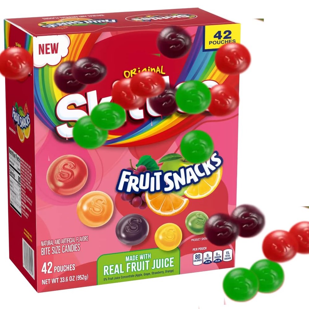 Original Fruit Snacks, Real Fruit Juice, 42 Count (42 pounces(1 Pack))