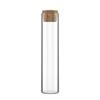 640 Count - 120mm Clear Glass Pre-Roll Tube with Cork Top Recyclable - Water Resistant - Smell/Odor Resistant - Air Resistant - BPA Free view 1