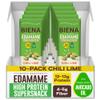 Biena Edamame Beans Snack High Protein Snacks Healthy Office Snacks For Adults and Kids, 13g of Protein, 130 Low Calorie, Crunchy Edamame, Vegan, Low Carb, Gluten-Free, Chili Lime 10 pk view 1