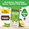Biena Edamame Beans Snack High Protein Snacks Healthy Office Snacks For Adults and Kids, 13g of Protein, 130 Low Calorie, Crunchy Edamame, Vegan, Low Carb, Gluten-Free, Chili Lime 10 pk view 3