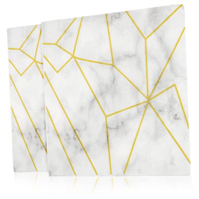 Ipetboom 2bags Marble Patterned Guest Towels Creative Marble Paper Napkins for Weddings Parties and Home Decor Elegant Table Decoration Fine Workmanship