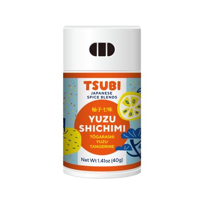 Tsubi Japanese Spice Blends - Yuzu & Tangerine Shichimi - Togarashi Yuzu Tangerine - 1 container - 40g
