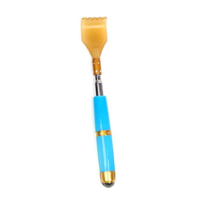 Anneome Back Scratcher Extendable Telescoping Back Massager Stainless Steel Scratch Tool Portable 19.8-53cm Blue Bulk