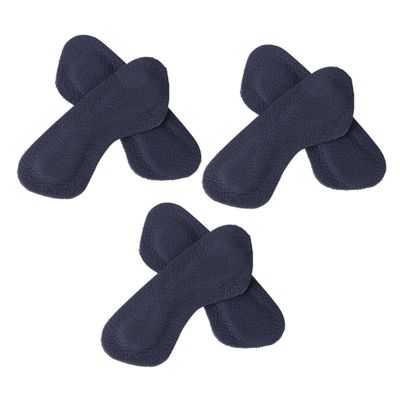 Ipetboom 3pairs Back Heel Cushions Self-Adhesive Leather Grips for High Heels Black Foot Care Protectors Prevent Blisters Slipping Shoes Comfortable Insole Liners for All