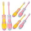 Ipetboom 6pcs Cartoon Girl Toothbrushes Cup Soft Bristles for Gentle Cleaning Ergonomic Design for Hands Fun Oral Care Tool for Boy Girl view 1