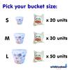 WBB Marshmallows Large Bucket | Individually Wrapped Toasters | 50 units | Printed Designs | Great for sharing | Ideal for s'mores (Large Bucket) view 4