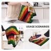 USA America Zimbabwean Flag Premium Waffle Kitchen Towel Absorbent, Durable & Stylish Dish Towels for Drying Dishes Quick Drying Kitchen Towels Dish Rags 26 X 16 Inches view 3