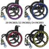 4,24in,Wheelchair Push Rim Covers Protective Sleeve Non-Slip Hand Push Cover Improve Grip and Traction, Easy to Take of and Clean view 2