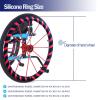 4,24in,Wheelchair Push Rim Covers Protective Sleeve Non-Slip Hand Push Cover Improve Grip and Traction, Easy to Take of and Clean view 3