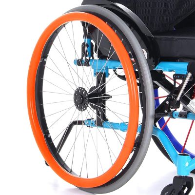 12,22in,20/22/24Inch Wheelchair Push Rim Covers 1 Pair Silicone Wheelchair Hand Push Cover Non-Slip Hand Push Cover Improve Grip and Traction, Easy to Take of and Clean