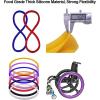 13,22in,20/22/24Inch Wheelchair Push Rim Covers 1 Pair Silicone Wheelchair Hand Push Cover Non-Slip Hand Push Cover Improve Grip and Traction, Easy to Take of and Clean view 3