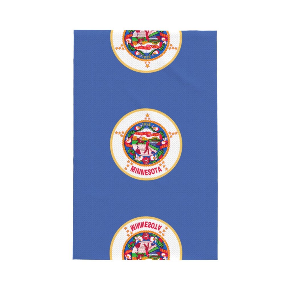 AOLXDE Minnesota State Flag Print Waffle Weave Kitchen Dish Towels Super Absorbent Towels for Kitchen Cleaning