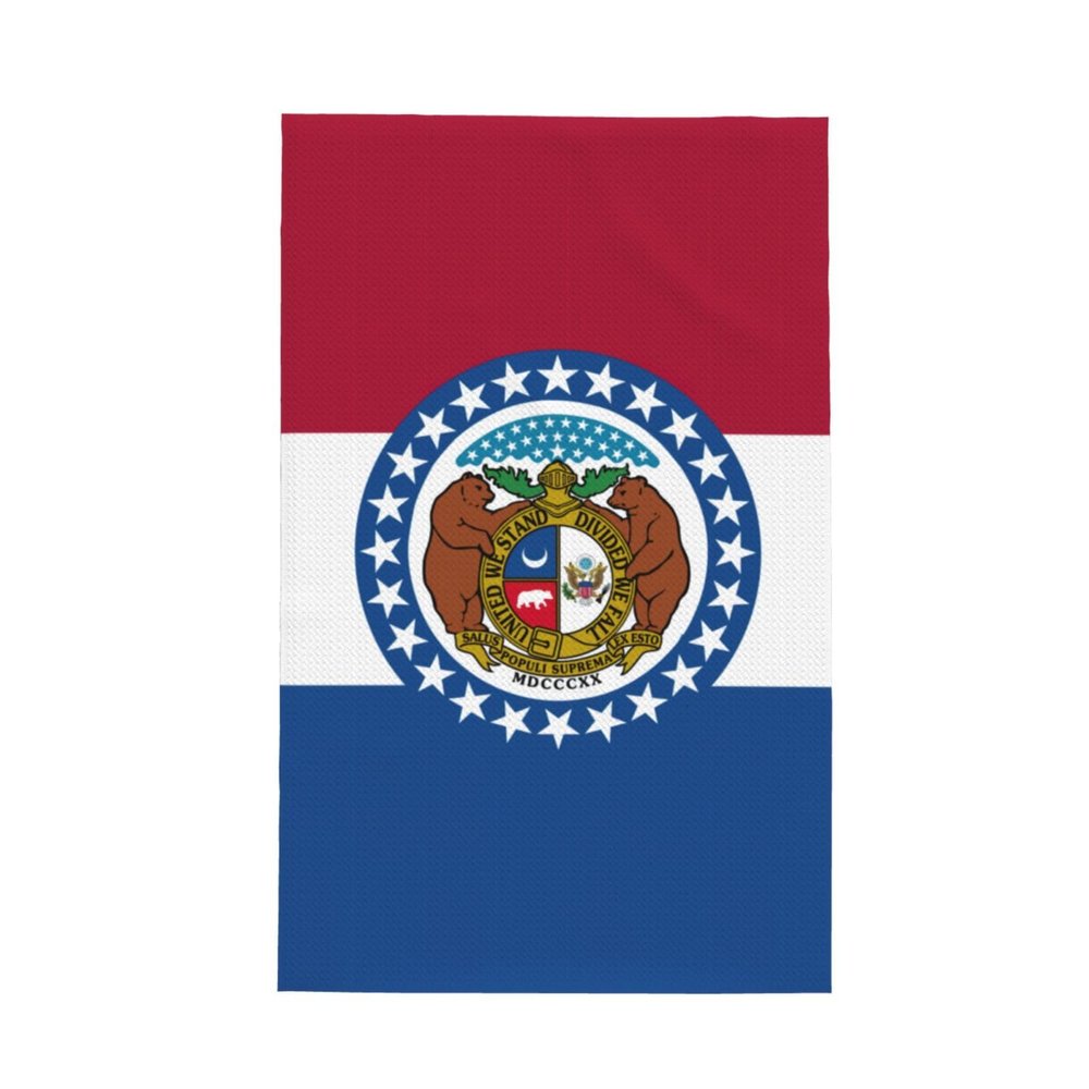 AOLXDE Missouri State Flag Print Waffle Weave Kitchen Dish Towels Super Absorbent Towels for Kitchen Cleaning