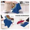 AOLXDE Missouri State Flag Print Waffle Weave Kitchen Dish Towels Super Absorbent Towels for Kitchen Cleaning view 3