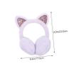 EUVAROMEX Adorable Cat Ear Plush Winter Stylish Ear Protection Cover for Outdoor Activities Warm Ear Covers for Cold Weather Cozy Ear Protectors/2818 view 2