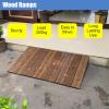 BABYCE Portable Driveway Ramp Wooden Transition Ramp for Doorway 4 5 6 7 8 10 Inch Rise, Heavy Duty Barrier-Free Non Slip Threshold Ramp for Seniors Disabled Pets(80x60x13cm/31.5x23.6x5in) view 2