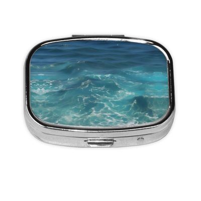 The Square Mini Medicine Box is Suitable for Putting in Pockets or Wallets. It is Easy to Open and Practical.The Deep Ocean