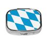 The Square Mini Medicine Box is Suitable for Putting in Pockets or Wallets. It is Easy to Open and Practical.Bavarian Flag view 1