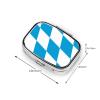 The Square Mini Medicine Box is Suitable for Putting in Pockets or Wallets. It is Easy to Open and Practical.Bavarian Flag view 3