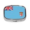 The Square Mini Medicine Box is Suitable for Putting in Pockets or Wallets. It is Easy to Open and Practical.Fiji Flag view 1