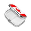 The Square Mini Medicine Box is Suitable for Putting in Pockets or Wallets. It is Easy to Open and Practical.Canadian Flag view 2