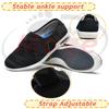 Mge Diabetic Shoes for Men Women Adjustable Walking Wide Width Non-Slip Breathable Lightweight for Neuropathy Swollen Feet Mens slippers(Black,10.5) view 3