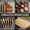 Rhino Wax Cutting Board Maintenance Kit: Oil, Wax, Applicator & Cloths view 3