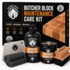 Rhino Wax Butcher Block Maintenance Kit: Oil, Wax, Scraper & Applicator view 1