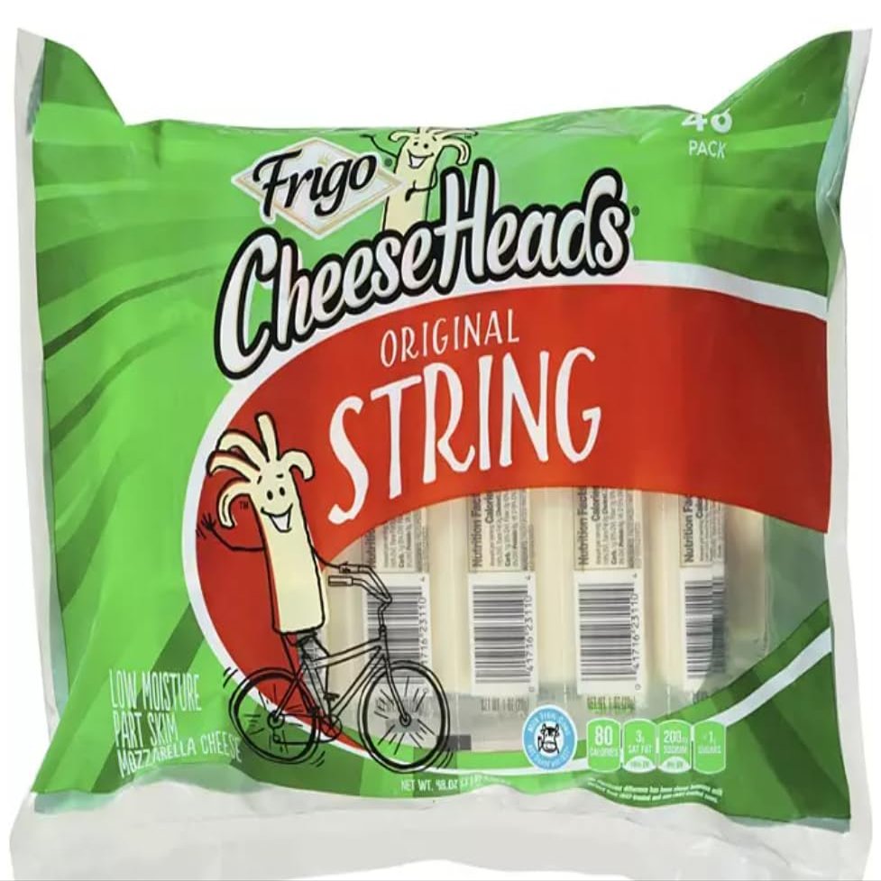 cheese heads String Cheese 1 oz. pkg., 48 ct.