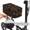 LedBack Knee Scooter Pad Cover Soft Cushion for Knee Roller Replaceable Cover Brown Dog Paws Print Knee Scooter Protective Pad with Elastic Band view 4