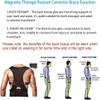 Magnetic Therapy Back Brace Posture Corrector Men's Women's Fully Adjustable Full Back Support Brace Shoulder Lumbar Support Relieves Neck, Back And Spine Pain(Large) view 2