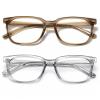 PANNER 2Pack Oversized Blue Light Blocking Glasses for Women Men Square Computer Eyeglasses Reduce Eyestrain(Brown+Grey) view 1