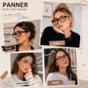 PANNER 2Pack Oversized Blue Light Blocking Glasses for Women Men Square Computer Eyeglasses Reduce Eyestrain(Brown+Grey) view 4