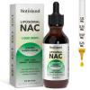 Liposomal Liquid NAC Drops, NAC Supplement N-Acetyl Cysteine, NAC 600 mg with Milk Thistle & Quercetin for Adults & Kids, Liver & Lung, Immune & Antioxidant Support, Skin & Cellular Health, 2 Fl Oz view 1