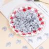 Loomesh Grey Mini Bows 1 Small Ribbon Bows for Cake Treats Premade Satin Hair Bow for Crafts Gift Wrapping Sewing Balloons Party Decoration 100PCS view 3