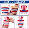 Jingmore 50 Pcs 4th of July Cups Patriotic Treat Snack Cups 10 oz American Flag Dessert Bowls 250th Anniversary Memorial Day Ice Cream Cup Red White Blue Bowls for Independence Day Party Supplies view 3