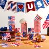 Jingmore 50 Pcs 4th of July Cups Patriotic Treat Snack Cups 10 oz American Flag Dessert Bowls 250th Anniversary Memorial Day Ice Cream Cup Red White Blue Bowls for Independence Day Party Supplies view 4