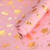 AmazingSpark 2026 Graduation Gift Wrapping Paper Roll 3D Embossing Gold Foil Gift Wrap Graduation Wrapping Paper for Class College School Ceremony Decor Party Supplies(Pink Gold,17 x 118 Inch) view 1