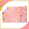 AmazingSpark 2026 Graduation Gift Wrapping Paper Roll 3D Embossing Gold Foil Gift Wrap Graduation Wrapping Paper for Class College School Ceremony Decor Party Supplies(Pink Gold,17 x 118 Inch) view 3